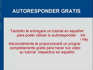 AUTORESPONDER GRATIS