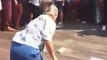 Grandma Tracy breakdancing at Mad Decent NYC block party