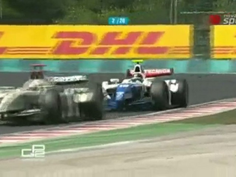 Giedo van der Garde vs Davide Valsecchi GP2.2010.Rd07.Hungar
