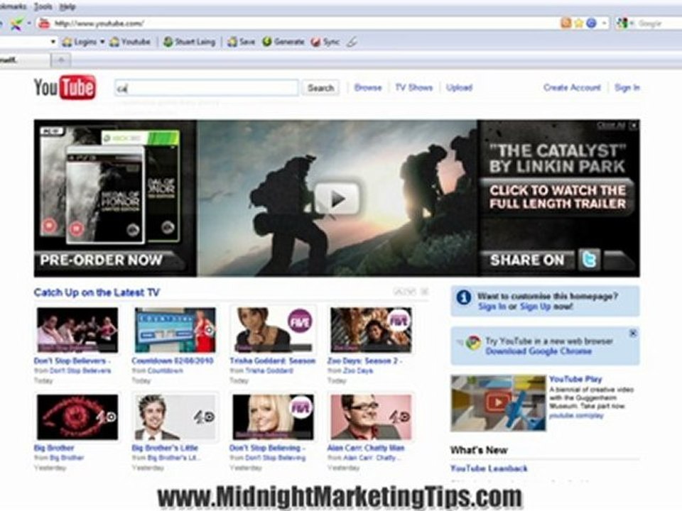 Midnight Video 1 - How To Load And Search Websites Faster