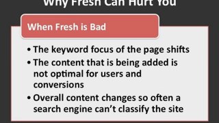 SEO Tip: Keep Your Content Fresh but Not Fuzzy