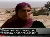 Beduinos rechazan política de destrucción de gobierno isra