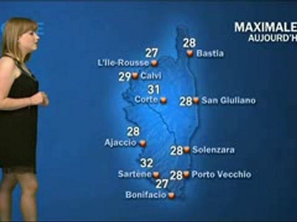 La meteo Corse ( Mardi 10 aout 2010 ) 01news