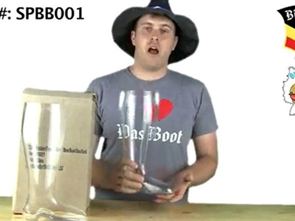 2 Liter Machine Pressed Glass Beer Boot - 67 oz. - Das Boot