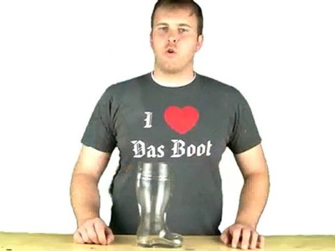 1 Liter Glass Beer Boot - 35 oz.
