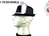 Black Vel-Felt German Alpine Hat