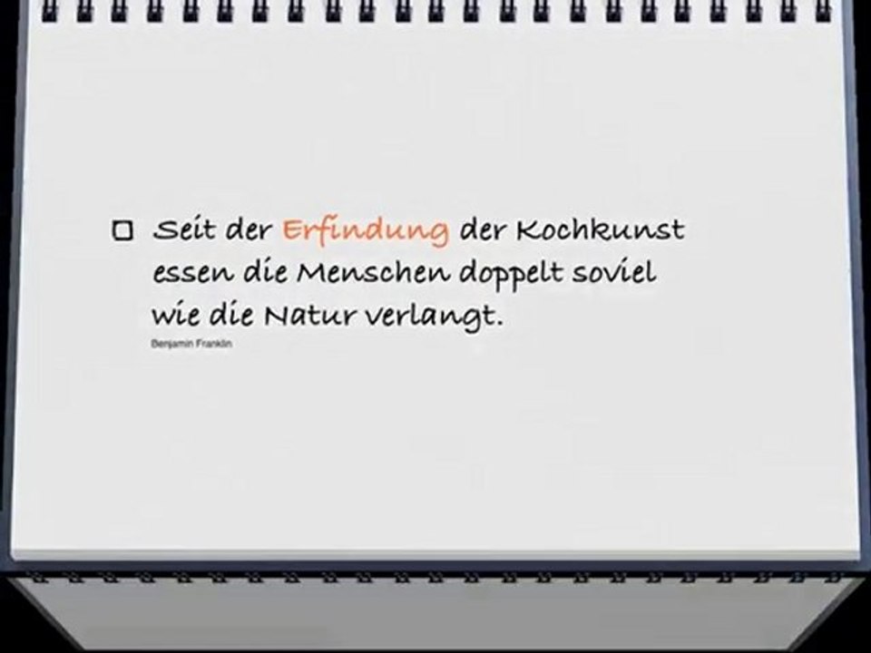 Sprueche aus dem Reich der Kueche