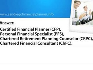 San Diego Financial Planner, Find the Best