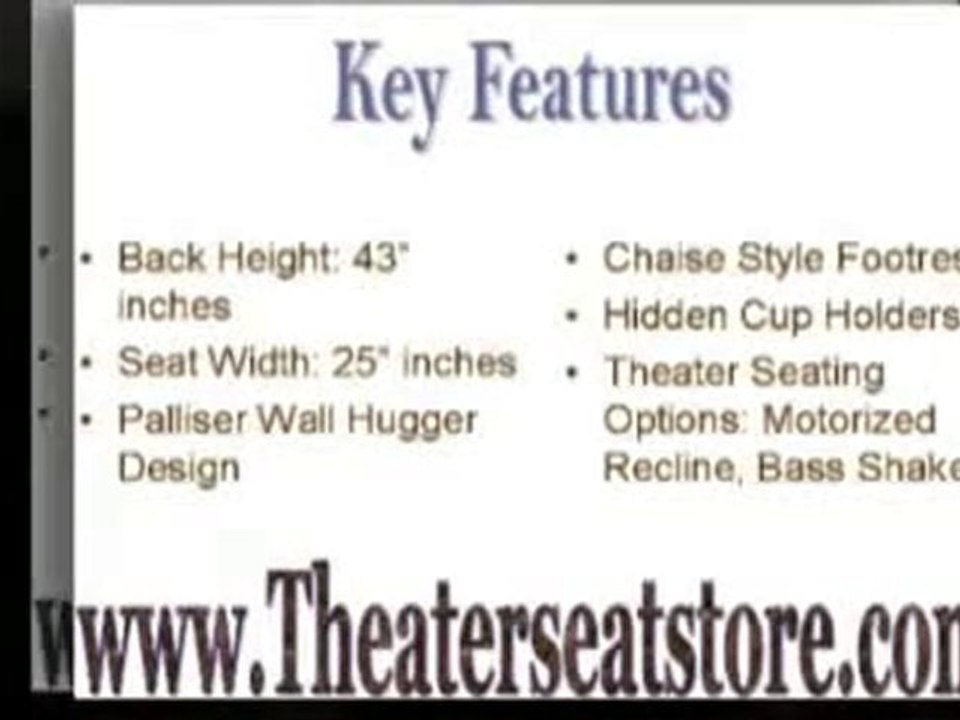 Palliser Rhumba - Home Thteater Seating