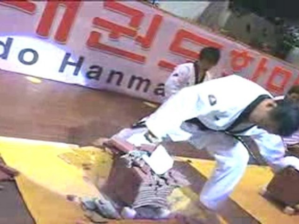 taekwondo compétition casse tuilles seniors