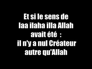 le sens de la chahada (attestation de foi en islam)