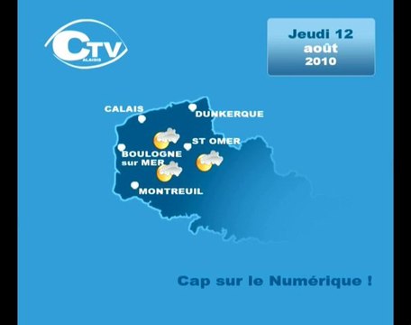 Calaisis TV : Météo du jeudi 12 août 2010