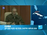 Fidel Castro pour la première fois au parlement depuis 4 ans