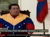 Chávez y Santos buscan restablecer relaciones diplomáticas