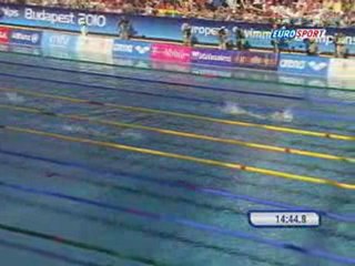 Final 1500m homme de natation Budapest 2010