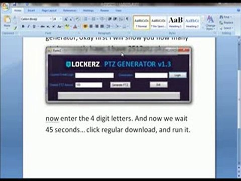 ~Lockerz PTZ Generator v1.3~ 100% Works! PROOF