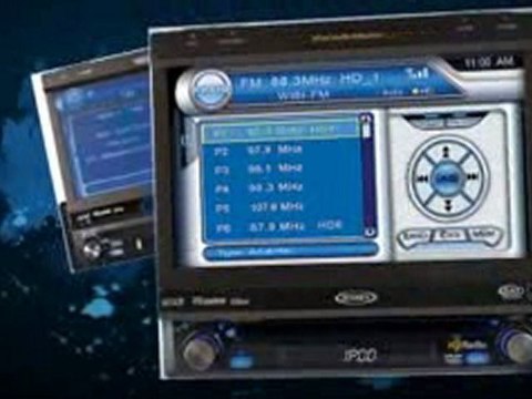 Jensen 7 Multimedia In-dash DVD player HD radio