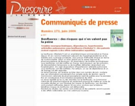 Le Libre Penseur - Le Mediator au fluor