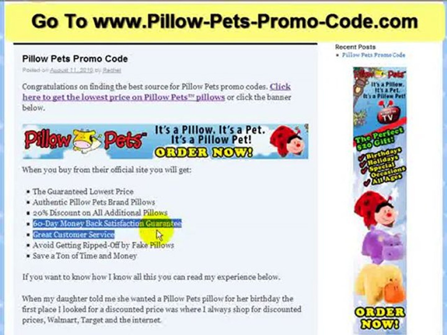 Pillow Pets Promo Code | Save 20% on Pillow Pes - video Dailymotion