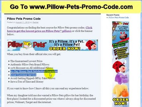 Pillow Pets Promo Code | Save 20% on Pillow Pes