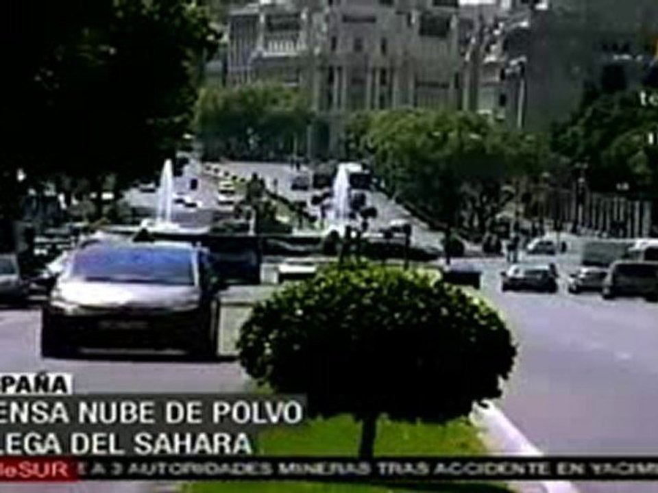 Nube de polvo del Sahara llega a España