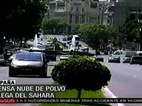 Nube de polvo del Sahara llega a España