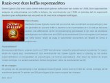 Douwe Egberts - Ruzie over dure koffie