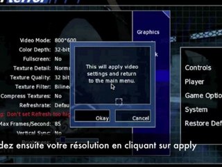 Changer la resolution de votre jeu