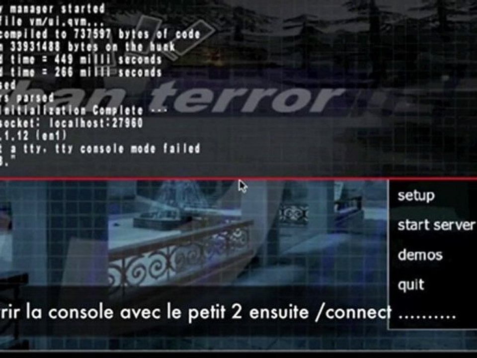 Le slash connect avec une IP Urban terror france