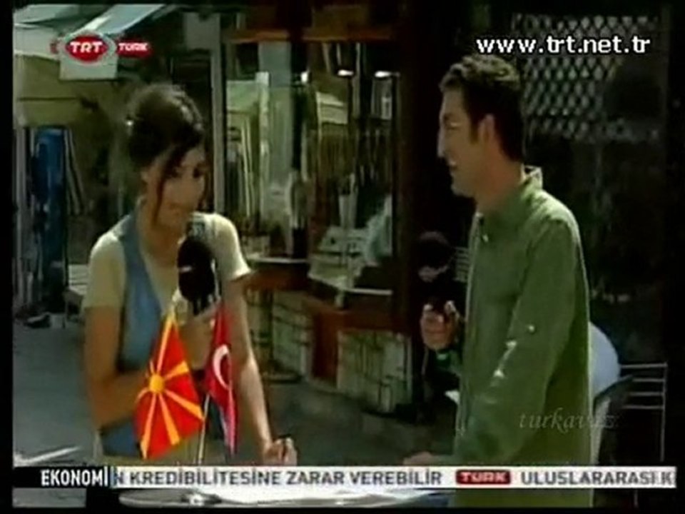 Makedonya Üsküp Türk çarşısı Taş köprü Vardar nehri TRT