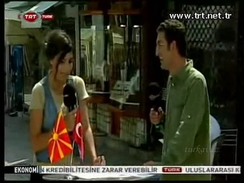 Makedonya Üsküp Türk çarşısı Taş köprü Vardar nehri TRT
