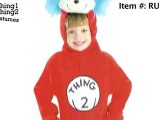 Dr. Seuss Thing 1 and Thing 2 Halloween Costumes