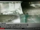Difunden imágenes del estallido de bomba en Bogotá