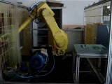 Fanuc endüstriyel tip robot ile Rodajlama işlemi