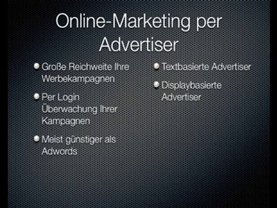 Archimedis-Hebel des Online Marketing