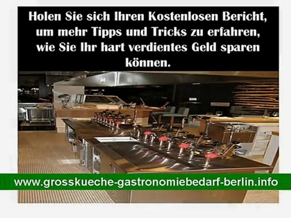 Geld Sparen: Grosskueche, Gastronomiegeraete, Grosskuecheng
