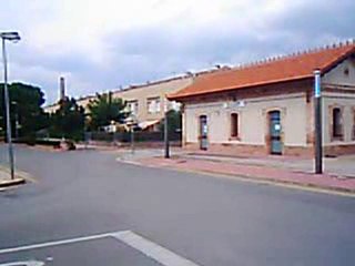 Estació de Quart. Record del carrilet Girona- St. Feliu