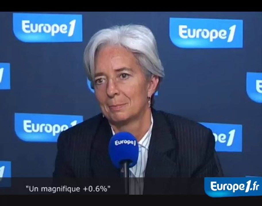 Lagarde : "notre croissance se porte bien"