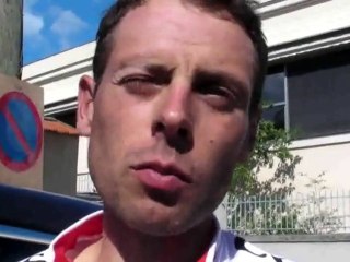 Mickaël Buffaz à l'issue de la 2e étape du Tour de l'Ain