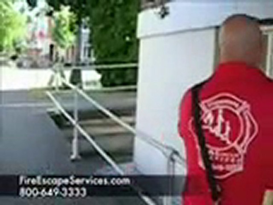 Fire Escape Load Test Vancouver 866-649-0333 www.Fireescape
