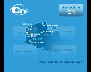 Calaisis TV : Météo du samedi 14 août 2010