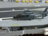 hélicoptère au 1.150ème sur une maquette du CDG