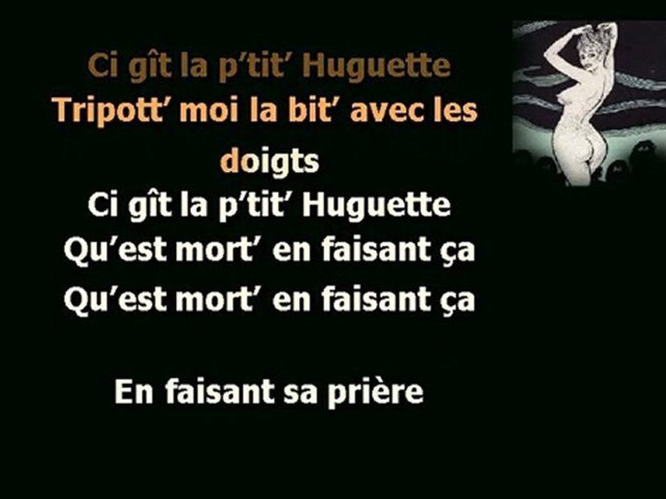 KARAOKE CHANSON PAILLARDE_LA PETITE HUGUETTE