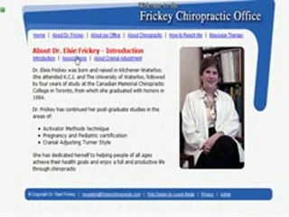 Kitchener Chiropractor Dr. Elsie Frickey