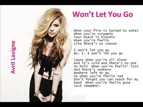 AVRIL LAVIGNE - Won't Let You Go (Preview New Single+Lyrics)