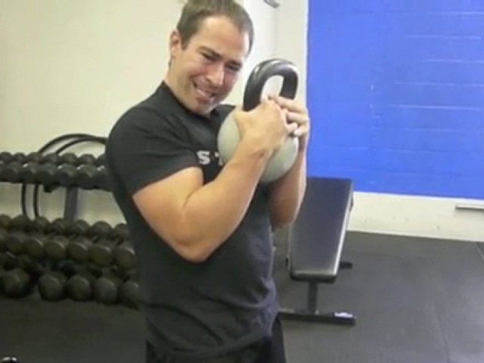 Muay Thai Clinch - Kettlebell Exercise 1