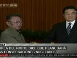 Pyongyang dice que reanudará conversaciones nucleares