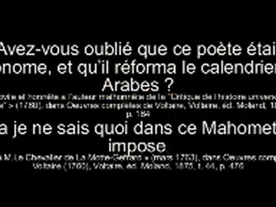 CITATION SUR LE PROPHETE MUHAMMAD