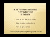 Sydney Wedding Photographer - Finding A Photographer In Syd