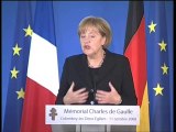 Discours Merkel inauguration Mémorial Charles de Gaulle